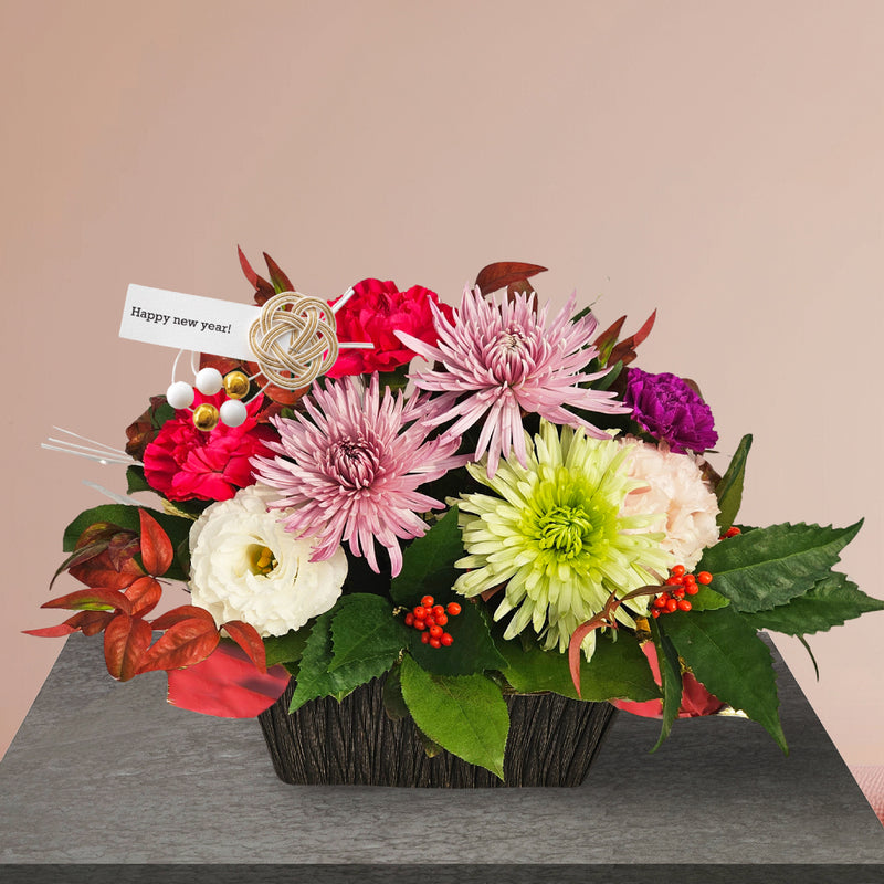 16.生花アレンジ「福結（ふくゆい）」